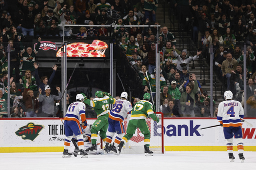 Boldy records 2 goals and an assist as Wild net final 5 goals to defeat Islanders 6-3