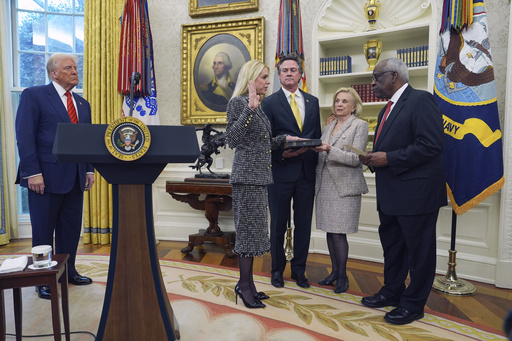 Pam Bondi officially takes office as attorney general amid anticipated major changes in the Justice Department.