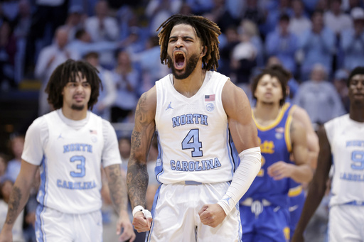 RJ Davis nets 18 points, sinks decisive jumper as North Carolina edges Pittsburgh 67-66