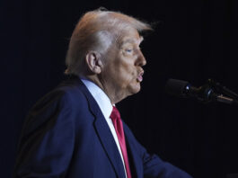 President Donald Trump speaks during the National Prayer Breakfast at Washington Hilton, Thursday, Feb. 6, 2025, in Washington. (AP Photo/Evan Vucci)