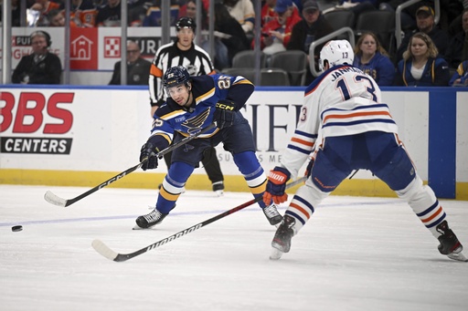 Brown netted an OT goal to lead Oilers past Blues 3-2 after comeback.