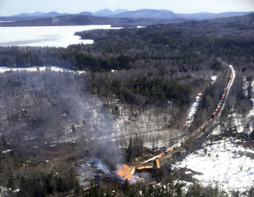 Officials report a beaver dam caused the Maine train derailment that resulted in injuries and a forest fire.