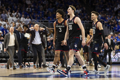 UConn’s Liam McNeeley motivated by Creighton fans taunting Hurley in 38-point game