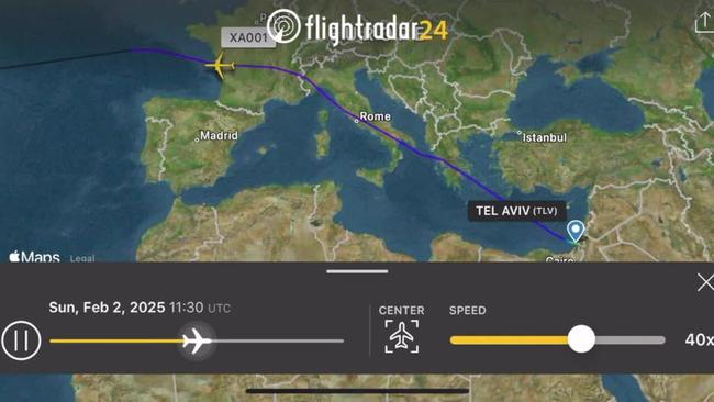 Netanyahu took flight detour to US to avoid ICC arrest warrants (Photo: Flightradar24)