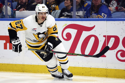 Pittsburgh Penguins’ captain Sidney Crosby is undergoing assessment for an upper-body injury.