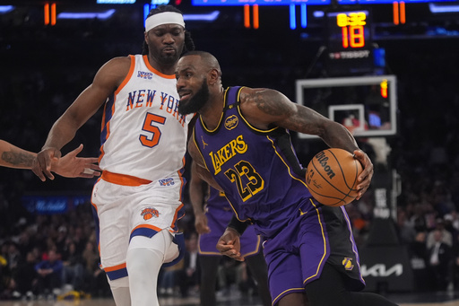 LeBron James shines at MSG with 2,500th 3-pointer, triple-double, and Bronny’s shot