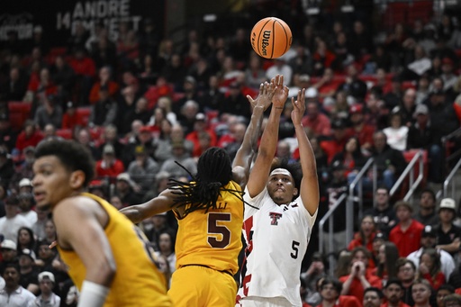 Texas Tech, ranked 12th, sets a Big 12 scoring record with a 111-106 double overtime victory over Arizona State.