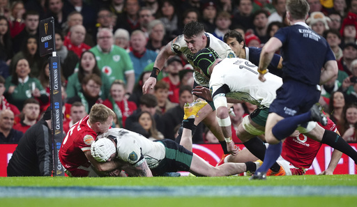 Ireland secures 27-18 victory over Wales, maintaining their march towards the Six Nations championship.