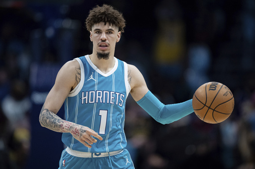 LaMelo Ball sidelined for second half of Hornets’ matchup against Brooklyn due to right ankle discomfort