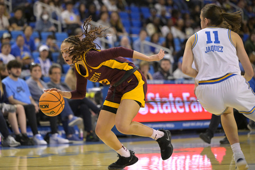 Aarnisalo and Rice lead top-ranked UCLA to a 79-53 victory against Minnesota, keeping their winning streak intact.