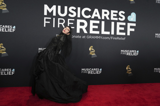 Lady Gaga arrives at the 67th annual Grammy Awards