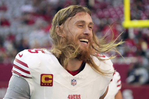 George Kittle of the 49ers honored as the 2024 Salute to Service award recipient in the NFL