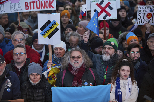 Demonstrators in Slovakia demand Fico’s resignation in response to the government’s pivot towards pro-Russian policies.