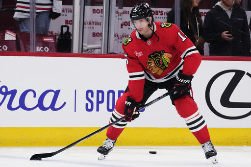 Jason Dickinson sidelined with leg injury for Chicago Blackhawks