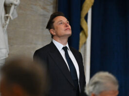 WASHINGTON, DC - JANUARY 20: Tesla CEO Elon Musk arrives ahead of the 60th inaugural ceremony where Donald Trump will be sworn in as the 47th president on January 20, 2025, in the US Capitol Rotunda in Washington, DC. (Photo by Ricky Carioti/The Washington Post via Getty Images)