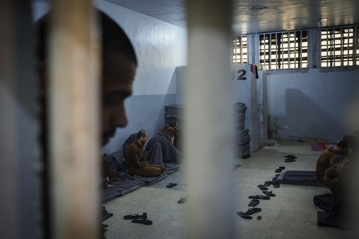 IS detainees in Syrian prison claim to be unaware of current world events after years of confinement.