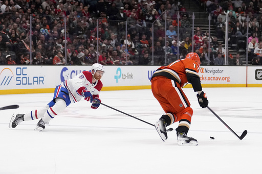 Alex Killorn propels Anaheim Ducks to a 3-2 comeback victory against struggling Montreal Canadiens