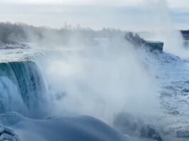 Niagara Falls Freezes Over! A Winter Wonderland Like Never Before (Photo: WHAS11/video)