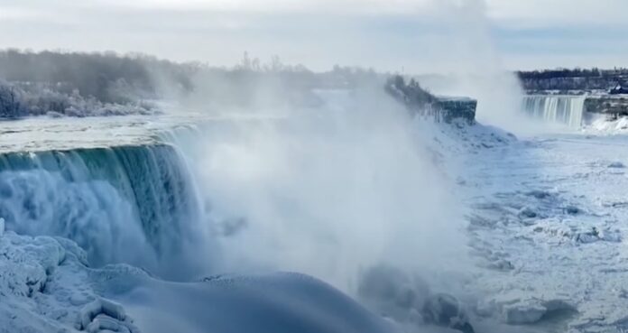 Niagara Falls Freezes Over! A Winter Wonderland Like Never Before (Photo: WHAS11/video)