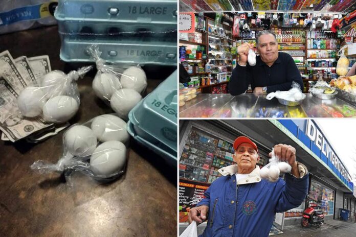 New trend: NYC bodegas sell 'loosie eggs' as prices crack record highs (Photo: NYP/X)