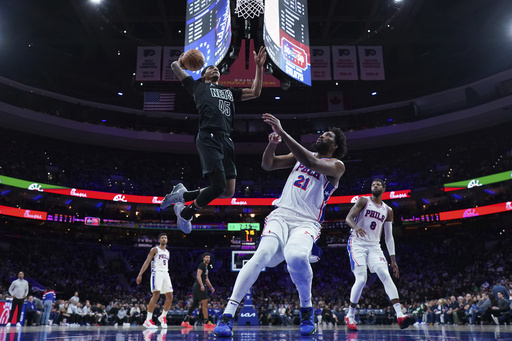 76ers head coach Nick Nurse keeps Joel Embiid on the bench for the entire fourth quarter during defeat to Brooklyn.