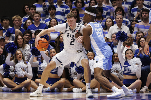 Second-ranked Duke dominates North Carolina, claiming an 87-70 victory to remain undefeated in the ACC.