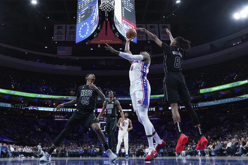 Claxton hits buzzer-beater to lead Nets over 76ers 105-103