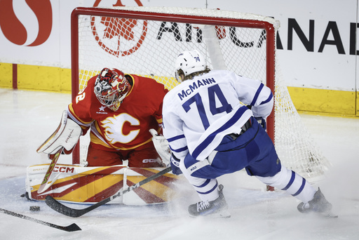 Nylander records 2nd career hat trick in Maple Leafs’ 6-3 victory over Flames