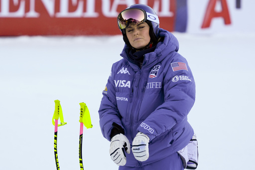 Lindsey Vonn set to compete in super-G at skiing championships while battling symptoms of illness