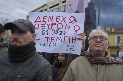 Thousands halt traffic in Athens to demand faster investigation into Greek rail tragedy