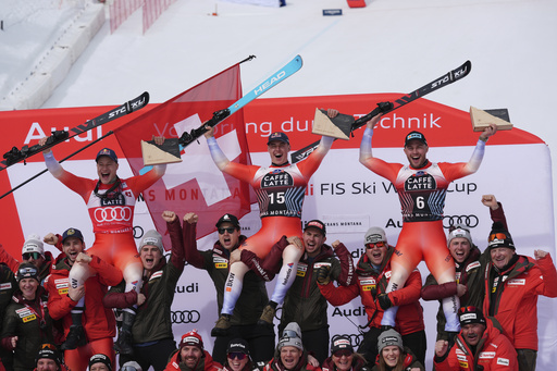 Franjo Von Allmen narrowly defeats Marco Odermatt in Swiss sweep at World Cup downhill event