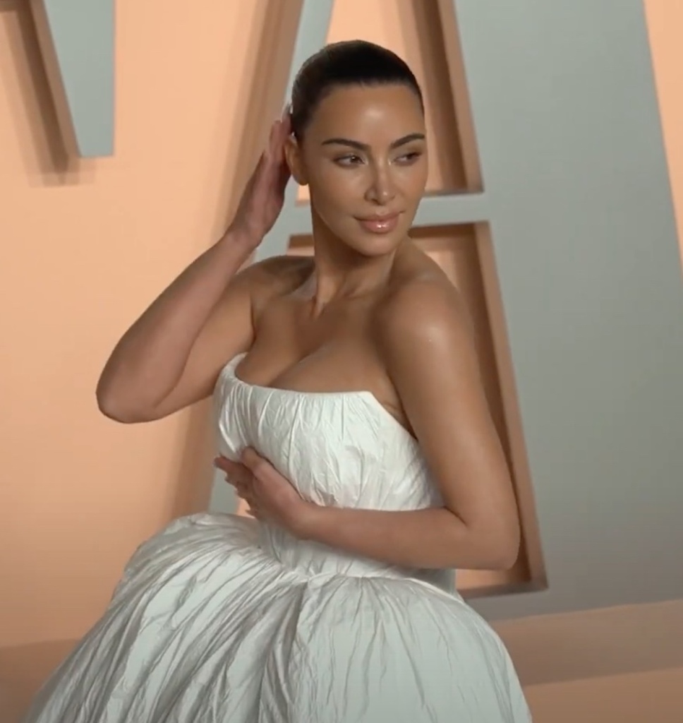 Kim Kardashian Vanity Fair Oscar Party 2025 (Photo: Page Six/YouTube)