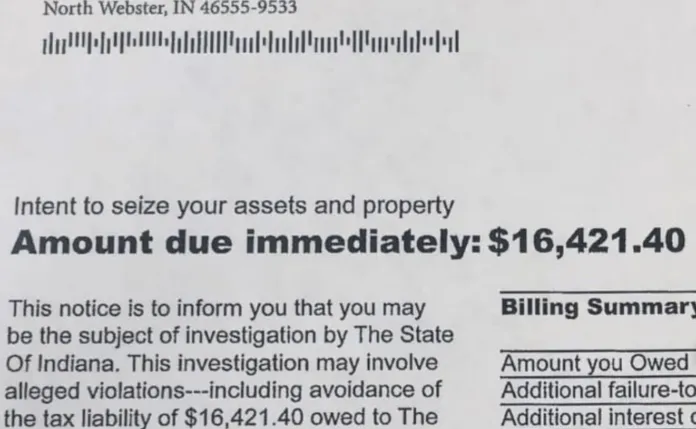 Tax Lien Scam