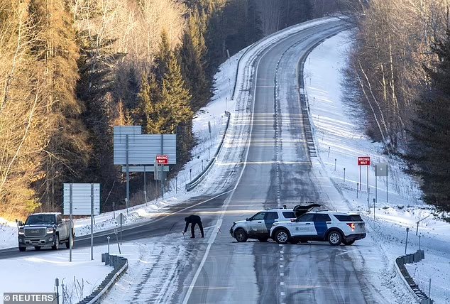 The scene of the shooting in Vermont involving Felix Baukholt, a German citizen and quantitative trader, and Teresa Youngblut, a 21-year-old computer science student from Washington

