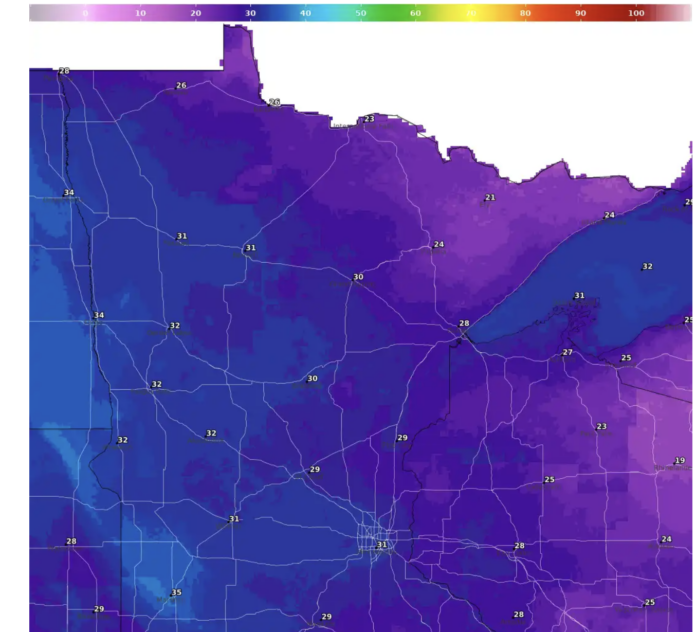 Back below freezing